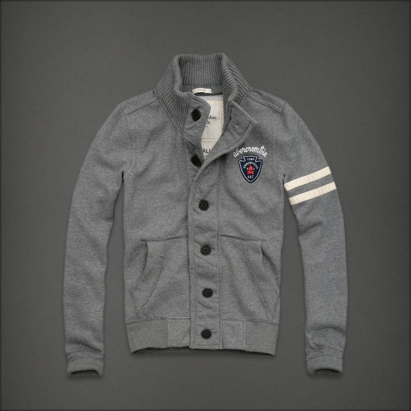 Abercrombie Fitch Hombres Ponte de pie de cuello Sudadera AF6449